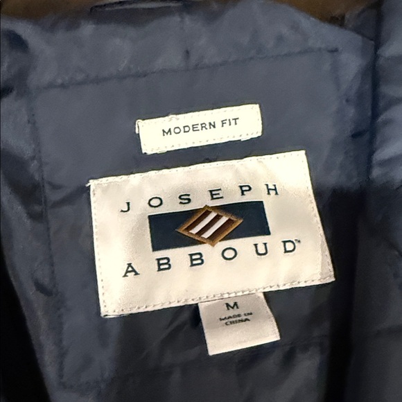 Joseph Abboud Quilted Dark Blue Jacket - Picture 2 of 8